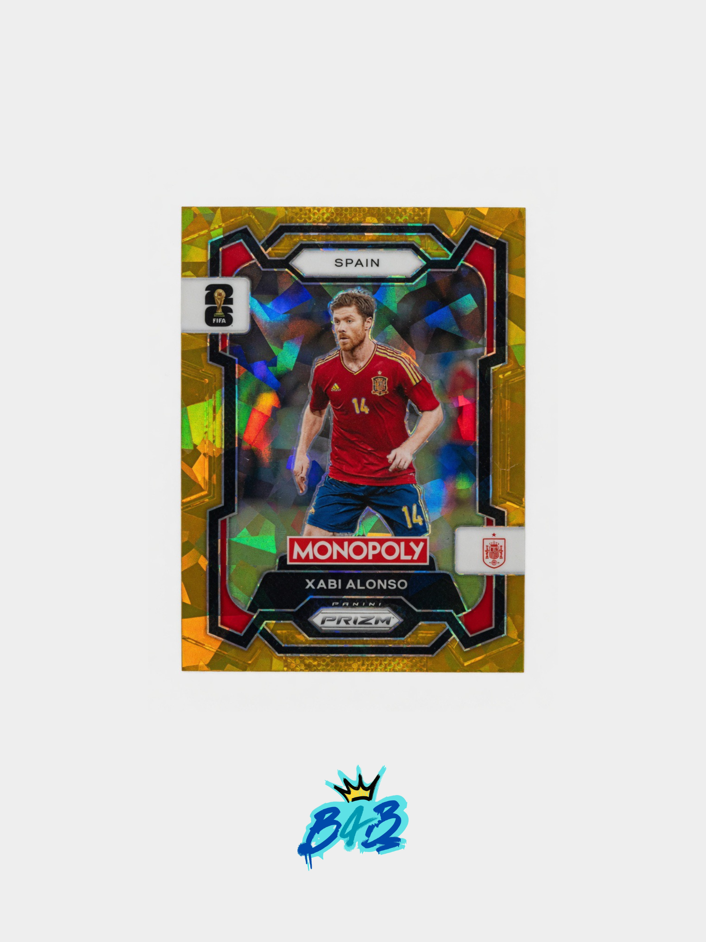 [B10] Xabi Alonso - 2026 Panini Prizm Monopoly WC #40 (Exclusive Gold Parallel)