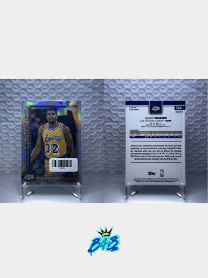 [M14] Magic Johnson - 2025/26 Topps Chrome NBA #244 (Base - Refractor)