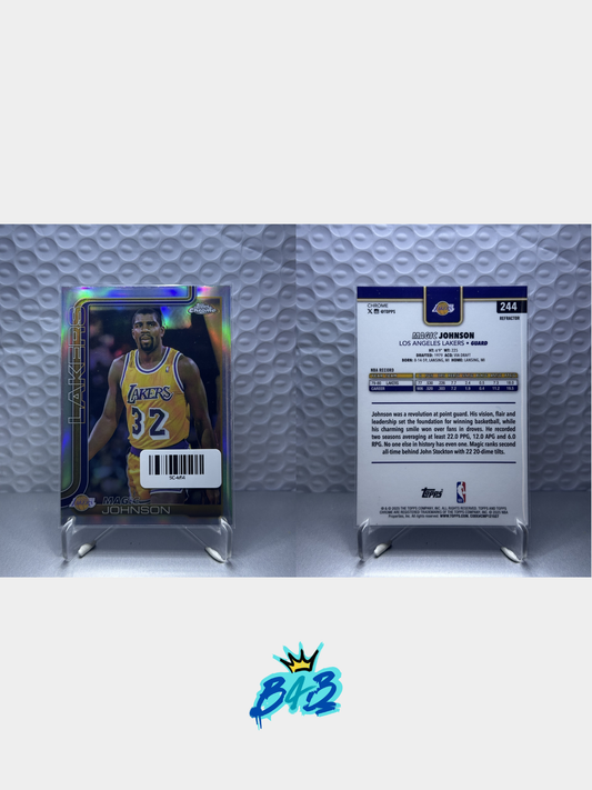 [M14] Magic Johnson - 2025/26 Topps Chrome NBA #244 (Base - Refractor)