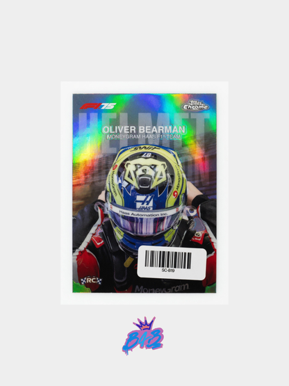 [B19] Oliver Bearman - 2025/26 Topps Chrome F1-75 #HC-8 (Inserts - Helmet Collections)