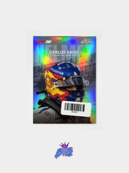 [B20] Carlos Sainz - 2025/26 Topps Chrome F1-75 #HC-7 (Inserts - Helmet Collections)