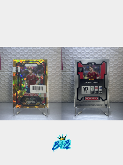 [B10] Xabi Alonso - 2026 Panini Prizm Monopoly WC #40 (Exclusive Gold Parallel)