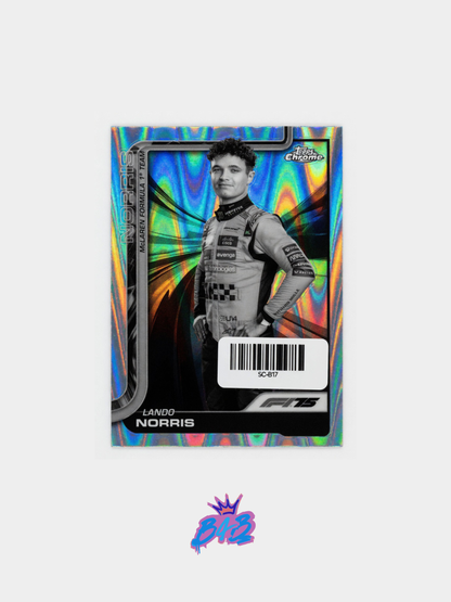 [B17] Nando Norris - 2025/26 Topps Chrome F1-75 #5 (Base - Negative)
