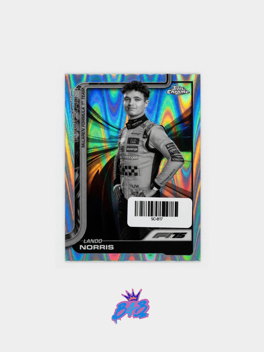 [B17] Nando Norris - 2025/26 Topps Chrome F1-75 #5 (Base - Negative)