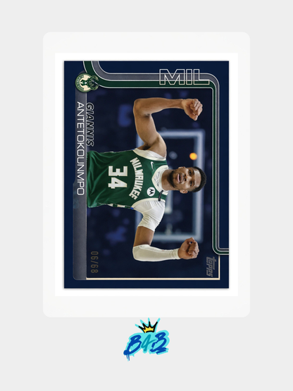[M11] Giannis Antetokoummpo - 2025/26 Topps Flagship NBA #54 (Numbered Parallel - True Black /68)