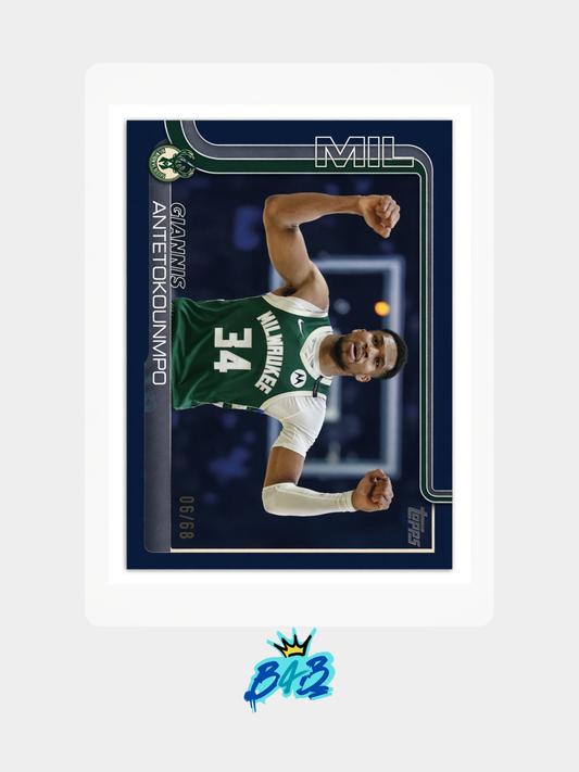 [M11] Giannis Antetokoummpo - 2025/26 Topps Flagship NBA #54 (Numbered Parallel - True Black /68)