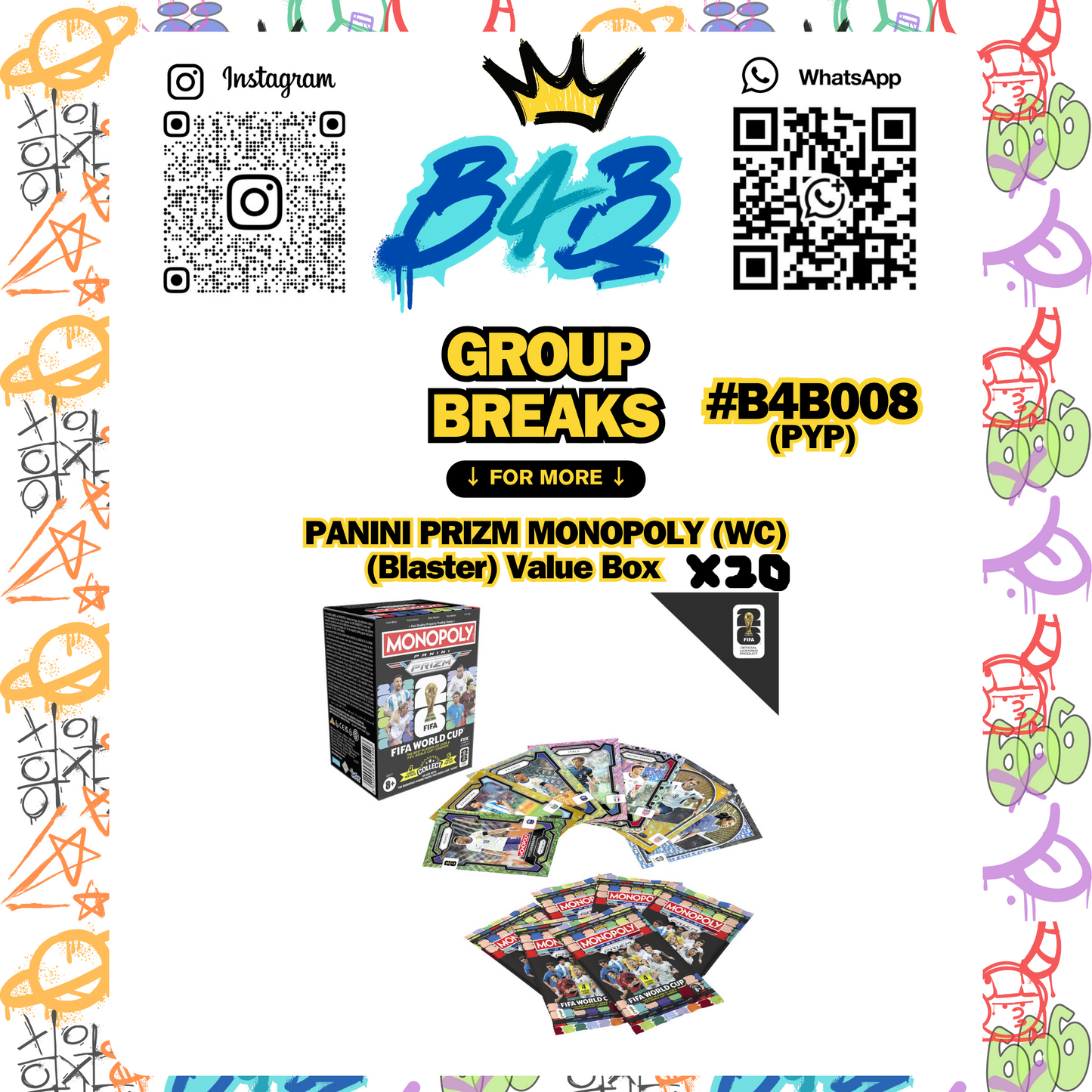 (#B4B008) 2026 Panini Prizm - Monopoly FIFA World Cup
