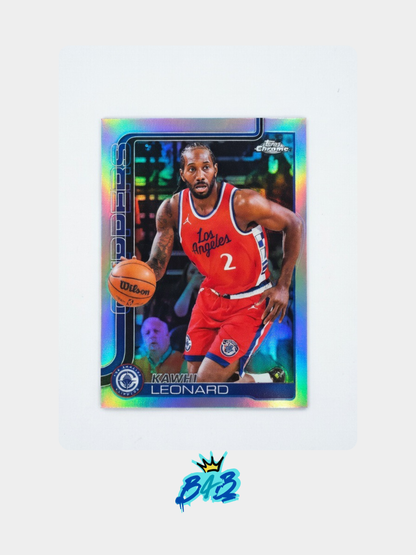 [M16] Kawhi Leonard - 2025/26 Topps Chrome NBA #44 (Base - Refractor)