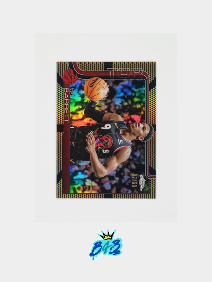 [M05] RJ Barrett - 2025/26 Topps Chrome NBA #225 (Numbered Parallel - Gold /50)