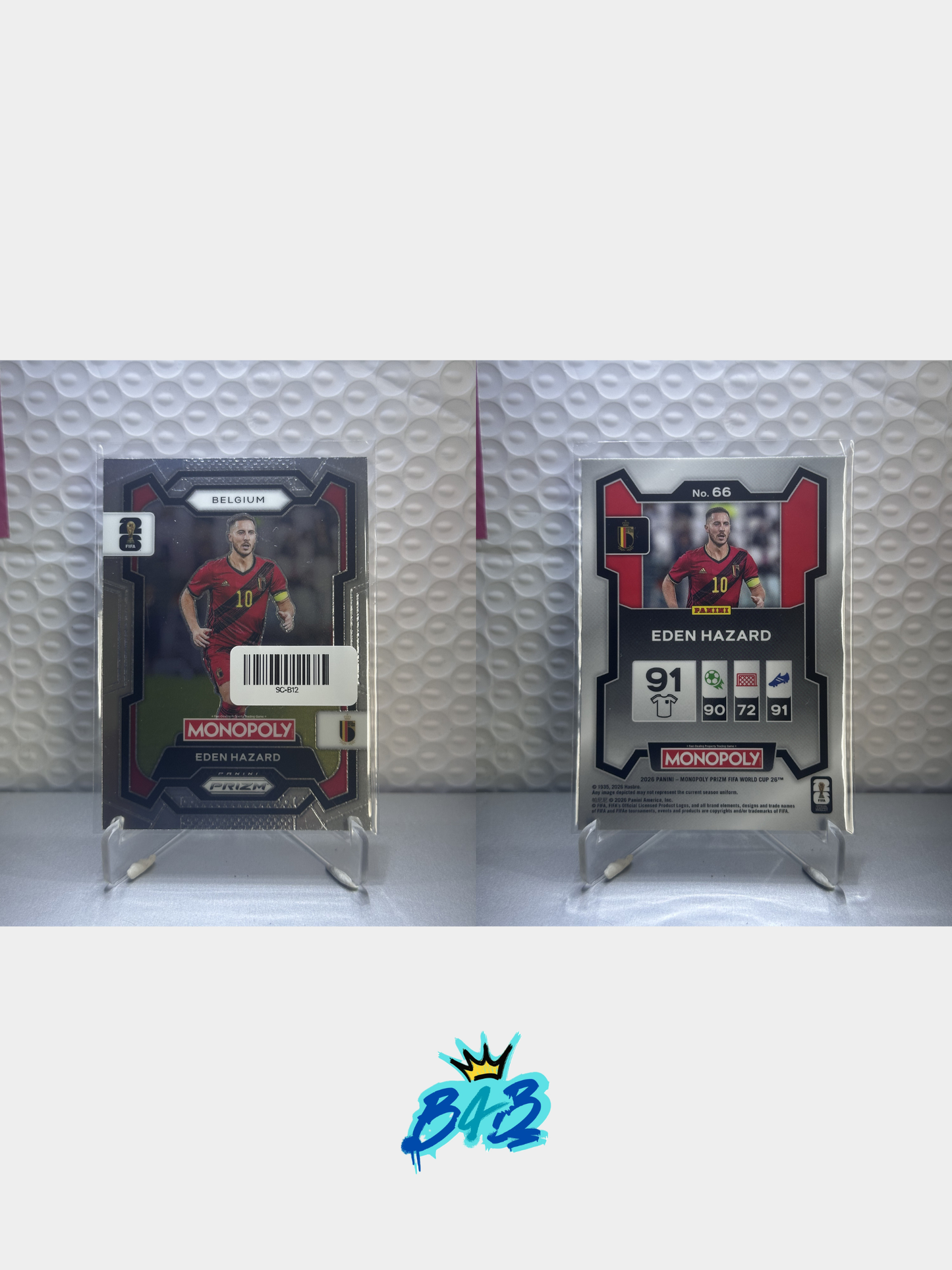 [B12] Eden Hazard - 2026 Panini Prizm Monopoly WC #66 (Base)
