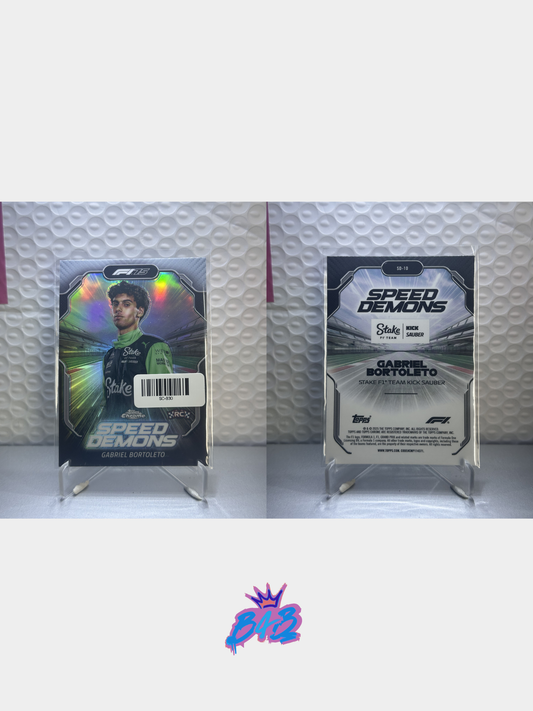 [B30] Gabriel Bortoleto - 2025/26 Topps Chrome F1-75 #SD-10 (Inserts - Speed Demons)