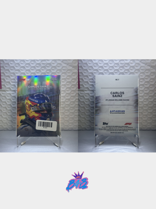 [B20] Carlos Sainz - 2025/26 Topps Chrome F1-75 #HC-7 (Inserts - Helmet Collections)