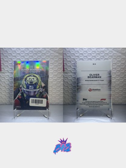 [B19] Oliver Bearman - 2025/26 Topps Chrome F1-75 #HC-8 (Inserts - Helmet Collections)