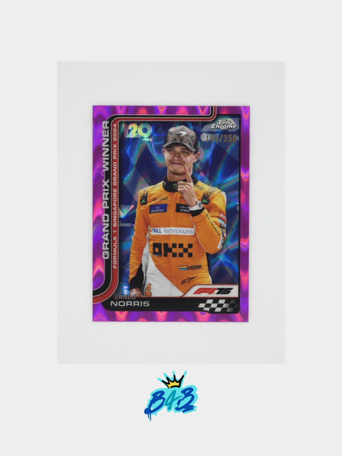[B03] Nando Norris - 2025/26 Topps Chrome F1-75 #110 (Numbered Parallel - /250)