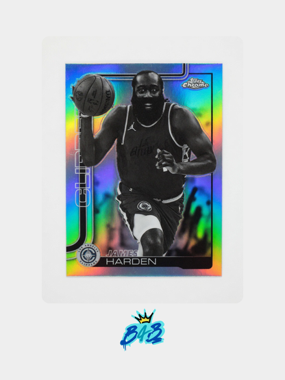 [M12] James Harden - 2025/26 Topps Chrome NBA #54 (Parallel - Negative)