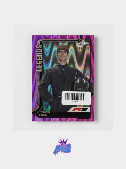 [B26] Damon Hill - 2025/26 Topps Chrome F1-75 #150 (Numbered Parallel - /250)