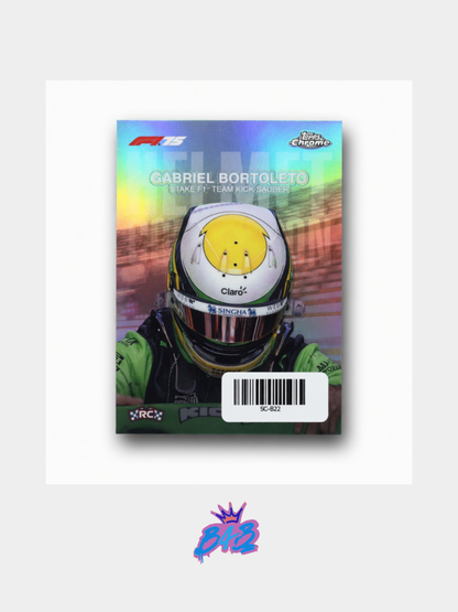 [B22] Gabriel Bortoleto- 2025/26 Topps Chrome F1-75 #HC-10 (Inserts - Helmet Collections)