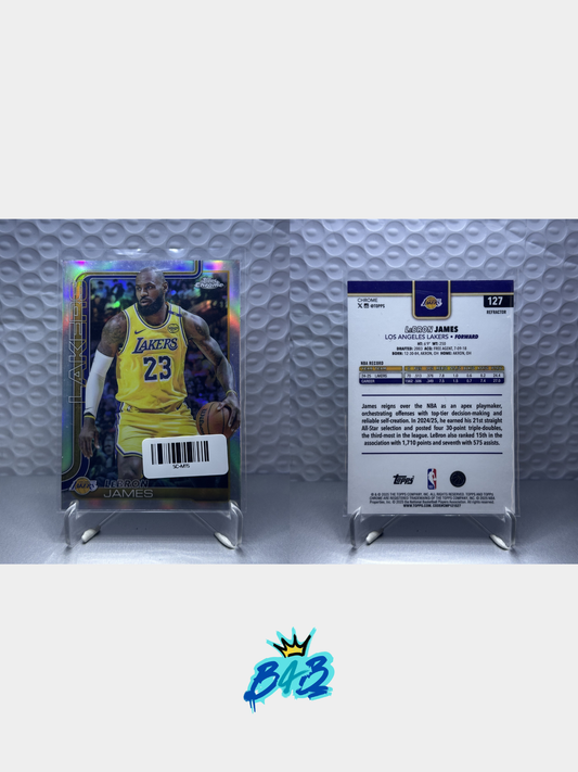 [M15] LeBron James - 2025/26 Topps Chrome NBA #127 (Base - Refractor)