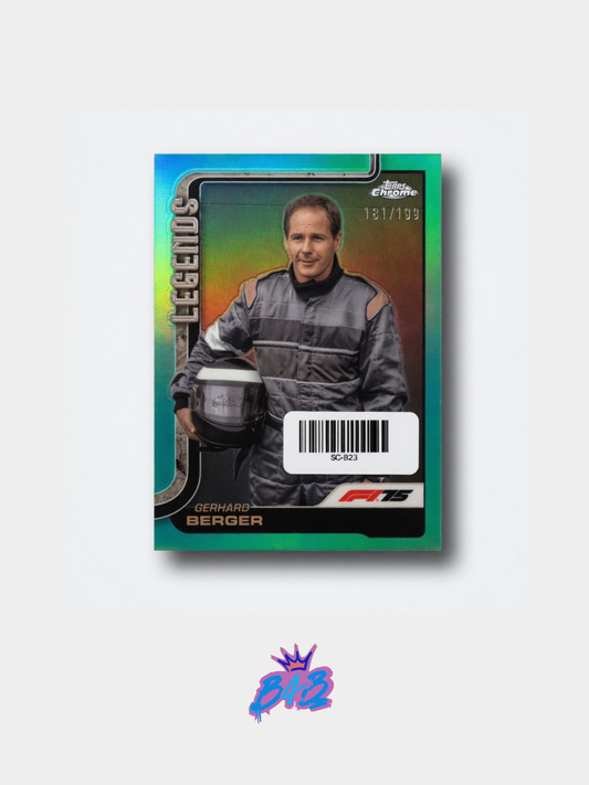 [B23] Gerhard Berger - 2025/26 Topps Chrome F1-75 #153 (Numbered Parallel - /199)