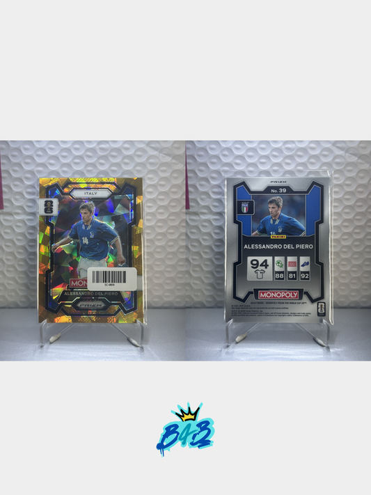 [B09] Alessandro Del Piero - 2026 Panini Prizm Monopoly WC #39 (Exclusive Gold Parallel)