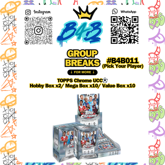 (#B4B011) 2025-26 Topps Chrome UCC MIXED - HOBBY / MEGA / VALUE