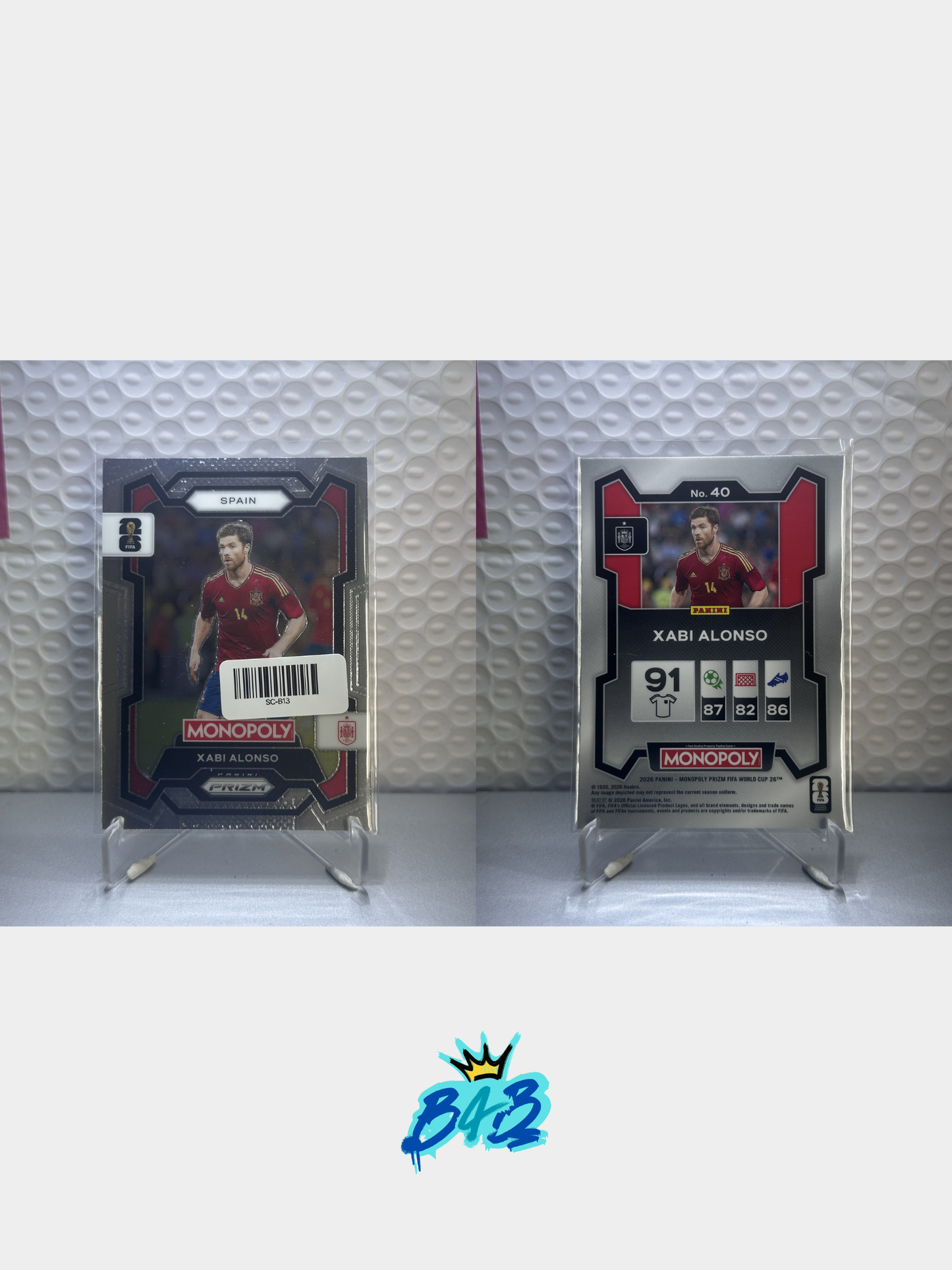 [B13] Xabi Alonso - 2026 Panini Prizm Monopoly WC #40 (Base)