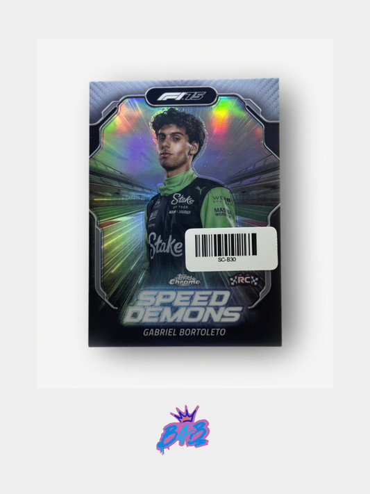 [B30] Gabriel Bortoleto - 2025/26 Topps Chrome F1-75 #SD-10 (Inserts - Speed Demons)