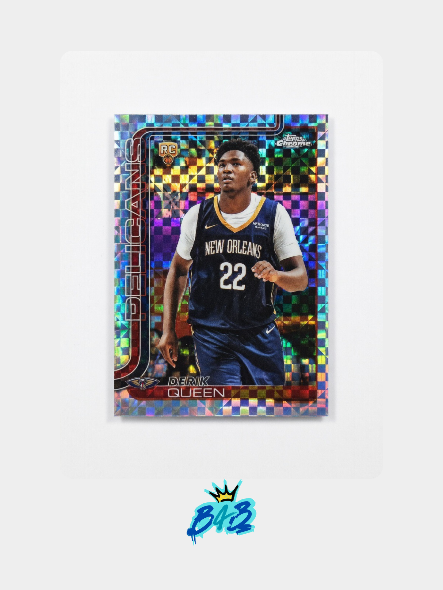 [M02] Derik Queen - 2025/26 Topps Chrome NBA #263 (Base - X-fractor)
