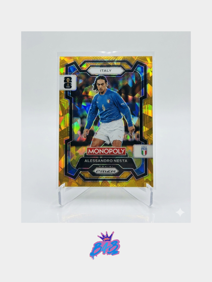 [B35] Alessandro Nesta  - 2026 Panini Prizm Monopoly WC #34 (Exclusive Gold Parallel)