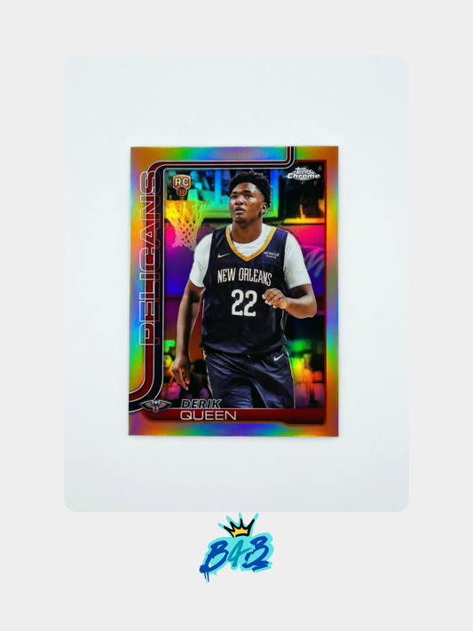 [M01] Derik Queen - 2025/26 Topps Chrome NBA #263 (Base - Refractor)