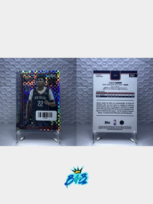 [M02] Derik Queen - 2025/26 Topps Chrome NBA #263 (Base - X-fractor)