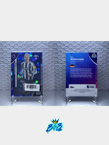 [M18] Nick Woltemade - 2025/26 Topps Chrome EPL #145 (Base - Sapphire Version)